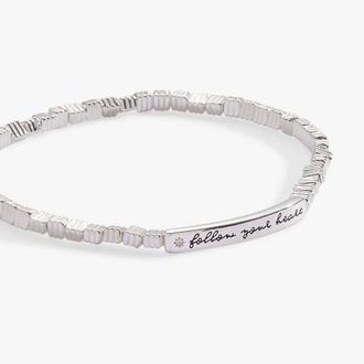 Alex and Ani Follow Your Heart Stretch Bracelet in Silver at Nordstrom