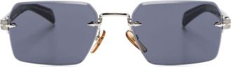 Eyewear by David Beckham rectangle-frame sunglasses - men - Acetate - 56 - Black