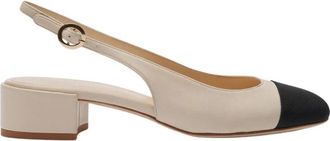 Scarosso Coco Sling-Back Pumps - Dames - Pumps - Wit - 42 EU - Leer - Schoenen