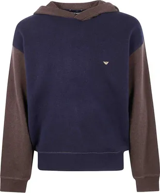 Emporio Armani Hooded Bicolor Sweater