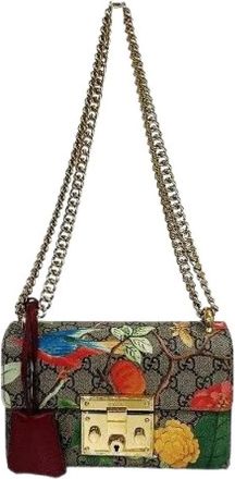 Gucci Pre-owned Cross Body Bags, female, Multicolor, Size: ONE SIZE Pre-owned GG Supreme Flora PVC Shoulder Bag