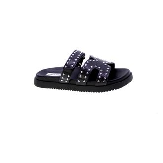 Steve Madden Sliders, female, Black, 3 UK, Silver Studded Leather Mules