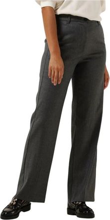 Semicouture Dames Grijze Broek - Dames - Wijde Broeken - Grijs - M - Broeken