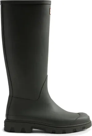Hunter Botas Altas Downpour Verde Oliva Oscuro Zapatos - Shoes - Mujer - Verde - 36 EU