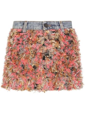 Dolce & Gabbana textured finish jacquard miniskirt - women - Polyester/Viscose/Spandex/Elastane/Acetate/Polyester film fiber/Polyamide/Cotton/Pol