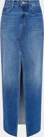 L'agence Rysa Denim Maxi Skirt