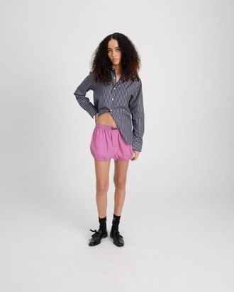 HommeGirls Classic Shirt in Black Stripe at Nordstrom, Size Medium