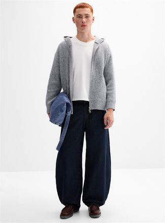 Djab Mens Indigo striped twill barrel jean Barrel fit Imported from Seoul