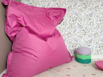 Beliani Puf coj&iacute;n 300 l 140 cm 180 cm fucsia