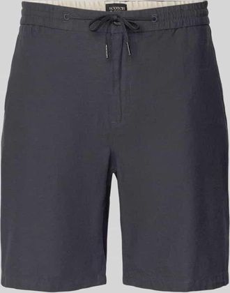 Scotch & Soda Shorts aus Baumwoll-Leinen-Mix Modell FAVE in Black, Gr&ouml;&szlig;e 30