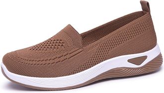 Generic Womens Running Trainers Women Orthopedic Casual Walking Shoes Breathable Soft Sole Slip On Shoes Lightweight Athletic Causal Wide Fit Walking Comforta
