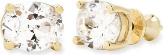 Melinda Maria Hello Gorgeous Stud Earrings in Gold-White at Nordstrom