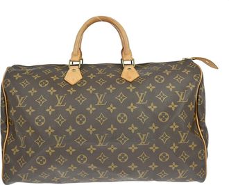 Louis Vuitton Speedy Handbag Monogram Canvas Brown Canvas Handbag (Pre-Owned)