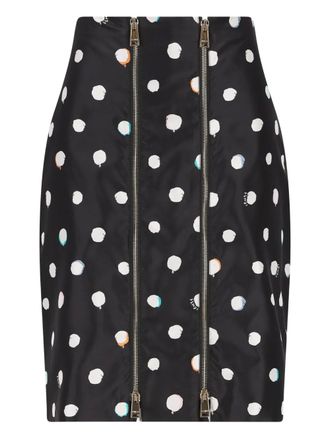Fendi Falena Dots printed mini skirt - Black