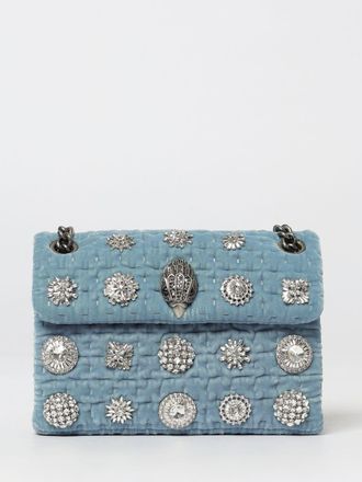 Kurt Geiger Borsa Mini Kensington Kurt Geiger London in velluto trapuntato con cristalli