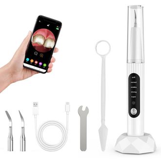 OEM Removedor De C&aacute;lculos Dentales Ultras&oacute;nico Visual De Alta Frecuencia Mei, Limpiador Dental Con Ajuste De Cinco Velocidades Y Protector Dental