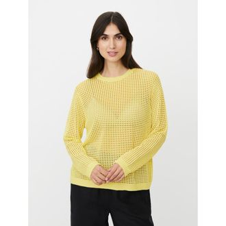 Masai MaForavine Open Knit Sweater in Lemonade at Nordstrom, Size Xx-Large