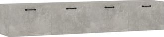 vidaXL Armarios Pared 2 Uds Contrachapada Gris Hormig&oacute;n 100x36,5x35 Cm Vidaxl