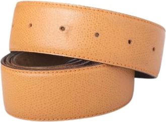 Herm&egrave;s Pre-owned Reversible Leather Belt Strap - female - Herm&egrave;s Vintage - Vintage Belts - Beige - ONE SIZE - Pre-owned