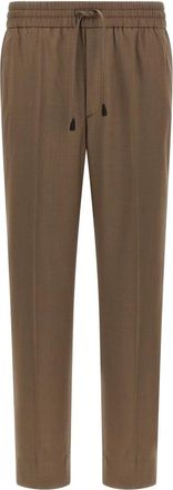 Brioni Broeken, Heren, Bruin, L, Wol, Asolo Broek