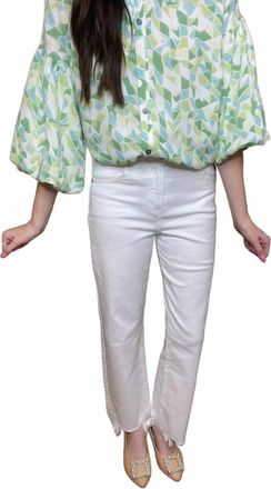 Kancan Womens Fallon Wide Leg Jeans In White