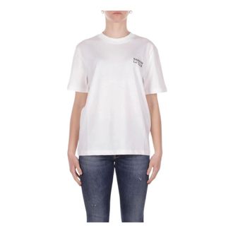 Barrow T-Shirts, female, Beige, Size: XS Logo Front and Back T-shirt