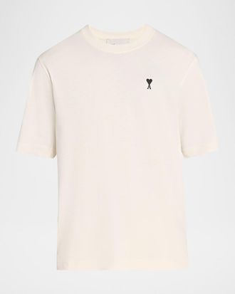 Ami Men & apos;s Ami de Coeur Boxy Fit Cotton Crewneck T-Shirt