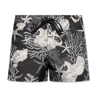 Versace Beachwear, male, Gray, Size: 3XL Swim shorts