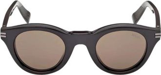 Ermenegildo Zegna Ez 0302 Zonnebril - Heren - Zonnebrillen - Zwart - ONE Size - Accessoires