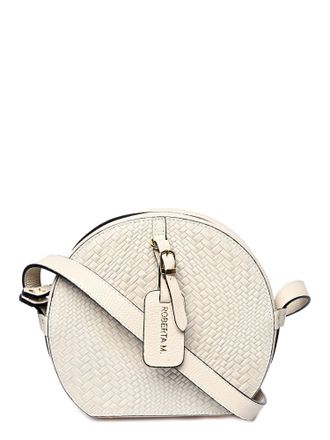 Roberta M Beige Rundleer Tas