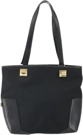 Ferragamo Pre-owned Canvas Schoudertas - Dames - Vintage Shopper - Zwart - ONE Size - Vintage