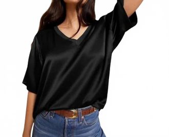Nation Ltd Bennie Oversized Tee In Black