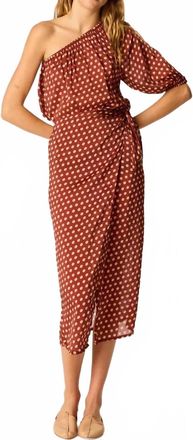 Natalie Martin Erin Top Polka Dot Top In Cappuccino