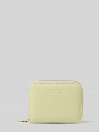 Seidenfelt Manufaktur Portemonnaie aus Leder mit Label-Pr&auml;gung Modell YLVA in Mint, Gr&ouml;&szlig;e 1