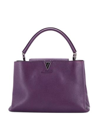 Louis Vuitton Capucines Bag Leather GM satchel - Purple