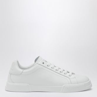 Dolce & Gabbana White Portofino Sneakers in leather
