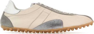 Maison Margiela Two Tone Leather And Suede Sprinters Sneakers