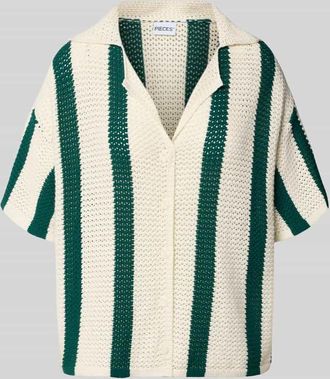 Pieces Loose Fit Poloshirt aus reiner Bio-Baumwolle Modell KENZIE in Gruen, Gr&ouml;&szlig;e XL