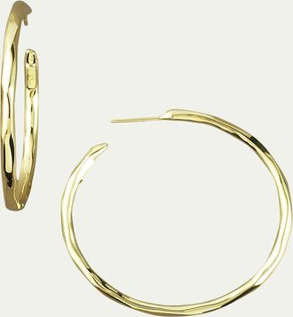 Ippolita Large Faceted Hoop Earrings in 18K Gold