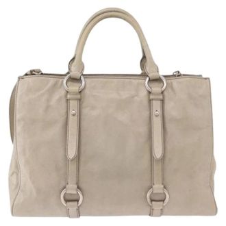 Miu Miu Pre-owned Tote Bag - Pre-owned - Mujer - Beige - ONE SIZE