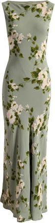Reformation Prescott Floral Mermaid Dress in Greenery at Nordstrom, Size X-Small