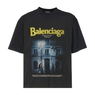 Balenciaga T-Hemden - Heren - Tops - Zwart - Maat: M