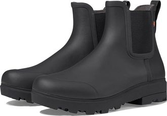 Bogs Holly Chelsea Rain Womens Boots Black : 10 B - Medium, Rubber