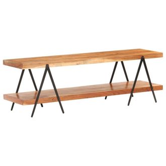 Berkfield Home TV Cabinet 160x40x50 cm Solid Acacia Wood in Brown | Size: 160 x 40 x 50 cm