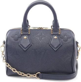 Louis Vuitton Borsa a tracolla Speedy Bandouli&egrave;re 20 in pelle Empreinte con monogramma Giant 2021-2025 - Blu