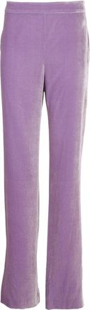 Moschino Fluwelen Hoge Taille Broek - Dames - Sweatpants - Paars - S - Broeken