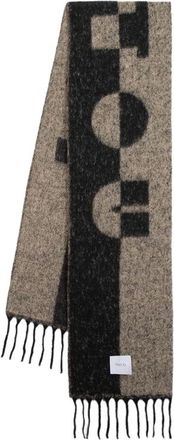 Patou Winter Scarves, female, Black, Size: ONE SIZE Alpaca Wool Scarf in Black