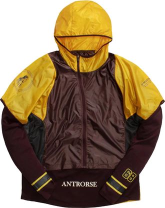 Nike Mens Nike Colorblock Outdoor Sports Hooded Jacket Autumn Brown Gold Dart Deep Burgundy Dk Smoke BQ3249-711