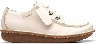 Clarks Womens Smart Clarks Bahama Beach Leather Shoes In Pink Standard Fit Size 3.5