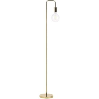 Beliani Beliani - Minimalist Industrial Floor Lamp Light Metal Gloss Finish Gold Savena